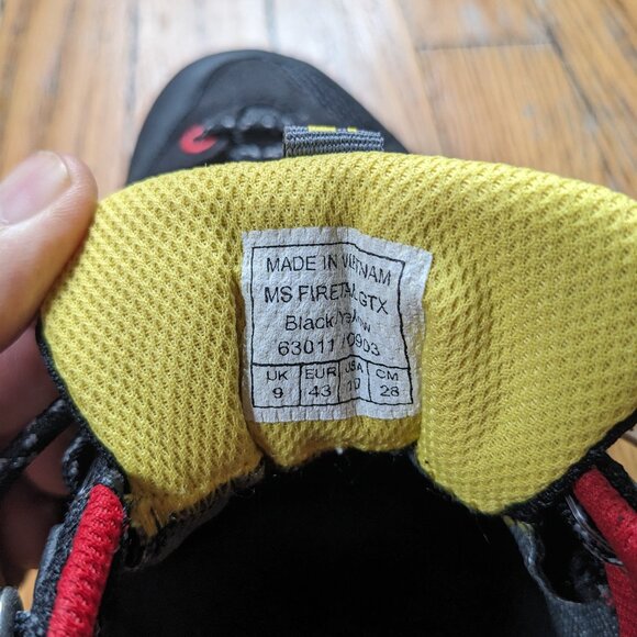 Salewa MS Firetail GTX Approach Shoe- Black and Yellow -  Size 10 US - Picture 8 of 14